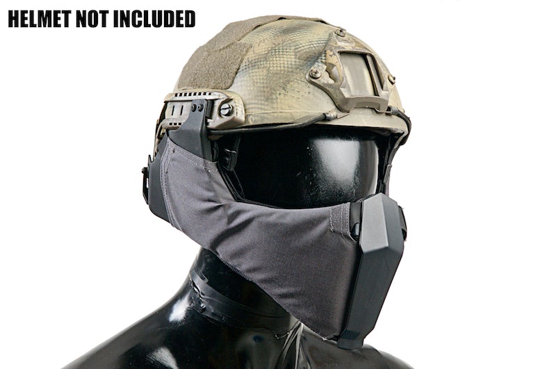 fast mt helmet with mandible TMC MANDIBLE For OC Highcut Helmet (Wolf Grey)