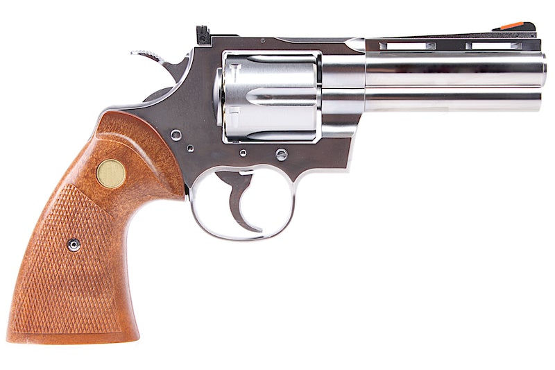 Tanaka Colt Python .357 Magnum R-Model 4" Stainless Gas Revolver (Silver)
