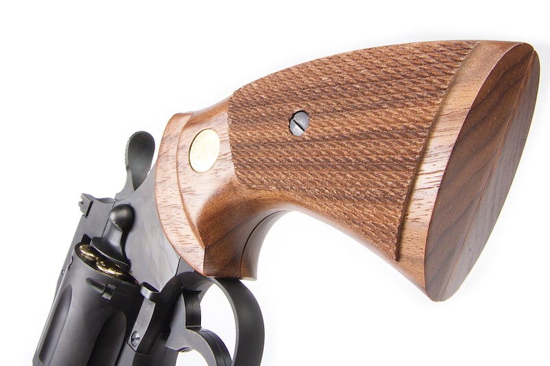 Tanaka Python Walnut Oversize Grip for R-Model 4 Inch 'Ryo Saeba' Gas Revolver