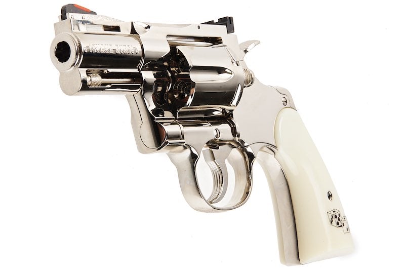 Tanaka Colt Python .357 Magnum “Snake Eyes” 2.5" R-model Model Gun (Nickel Finish)