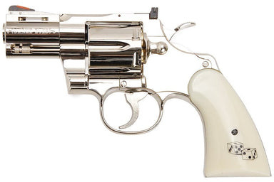 Tanaka Colt Python .357 Magnum “Snake Eyes” 2.5" R-model Model Gun (Nickel Finish)