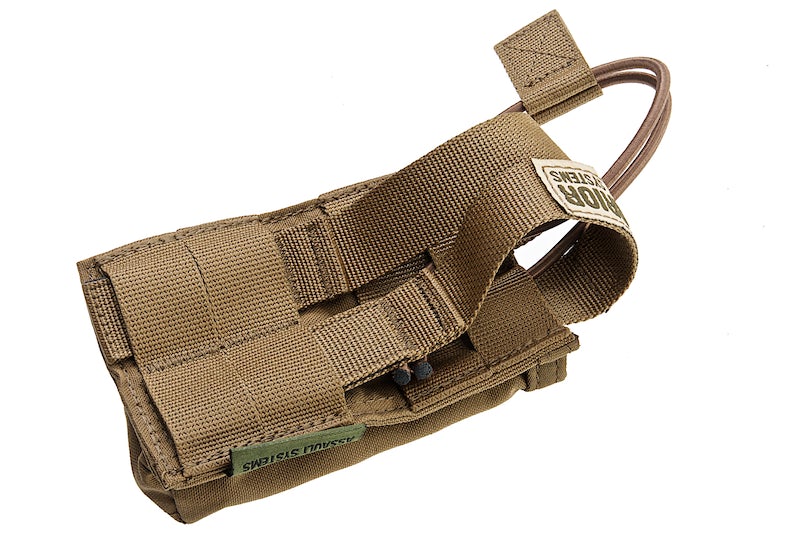 Warrior Assault Systems Single Molle Open AK 7.62 Magazine Pouch (Coyote Tan)