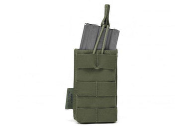 Warrior Assault Systems Single MOLLE Open M4 5.56 Magazine Pouch (OD Green)