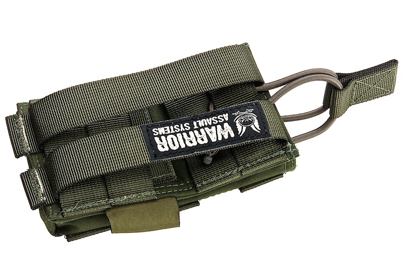 Warrior Assault Systems Single MOLLE Open M4 5.56 Magazine Pouch (OD Green)
