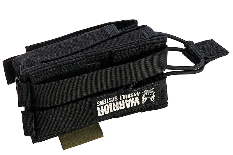 Warrior Assault Systems Single Open M4 5.56mm Mag Pouch with 9mm D/A Pistol Magazine