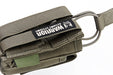 Warrior Assault Systems Single Open M4 5.56mm Mag Pouch with 9mm D/A Pistol Magazine (Ranger Green)