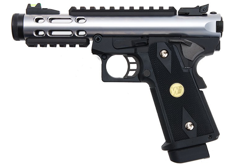 WE Galaxy Silver Slide K Frame Hi-Capa 5.1 Type A GBB Airsoft Pistol
