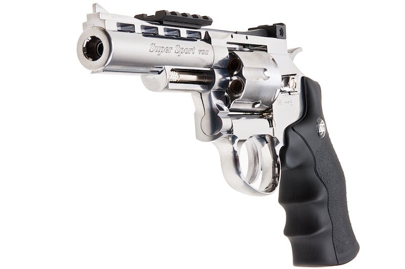 Gun Heaven (WinGun) 701 4 inch 6mm Co2 Revolver (Black Grip/ Silver)