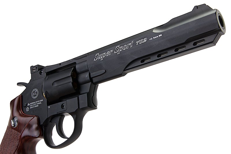 Gun Heaven (WinGun) 702 6mm Co2 Revolver (Brown Grip/ 6 inch)