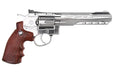 Gun Heaven (WinGun) 702 6mm Co2 Revolver (Brown Grip/ 6 inch/ Silver)