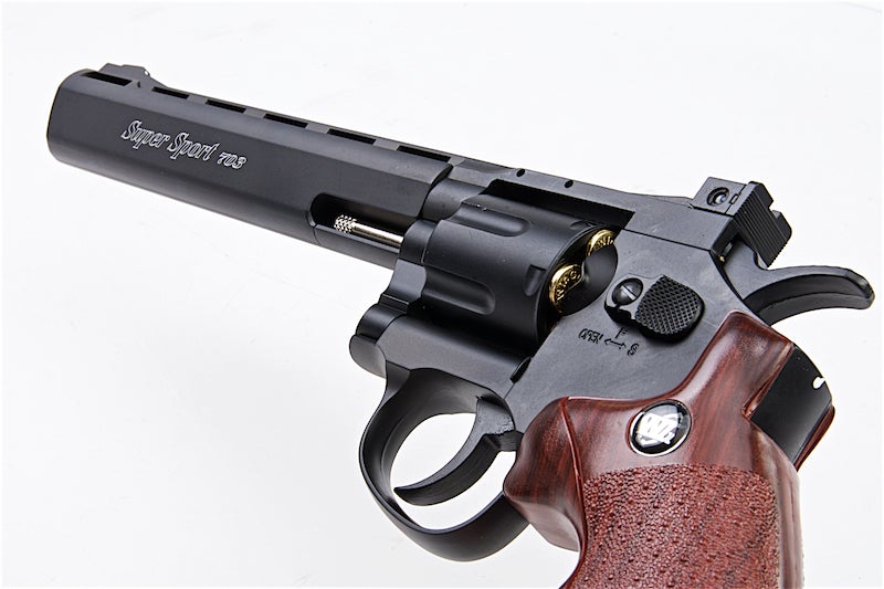 Gun Heaven (WinGun) 703 8 inch 6mm Co2 Revolver (Brown Grip)